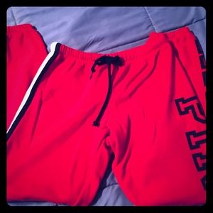 Red sweats